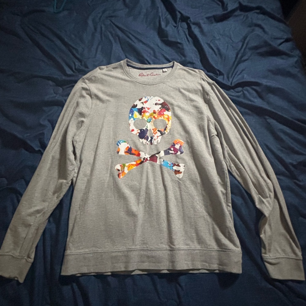 Robert Graham Gray Crewneck Shirt